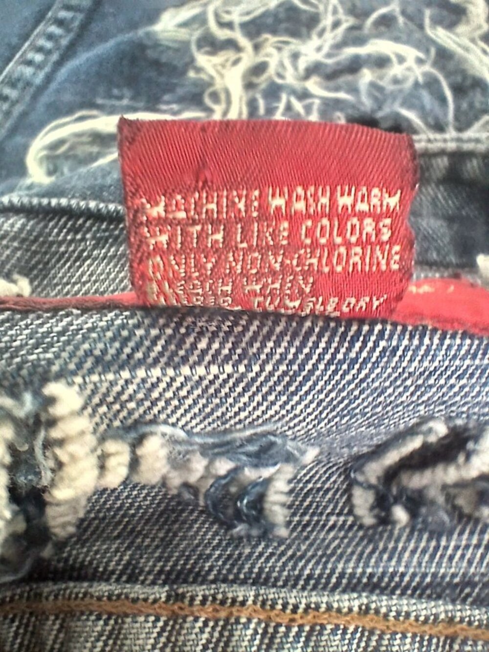 Vintage Banana Republic Womens Distressed Denim Vest Size 4 Distressed Shredded - Picture 7 of 10